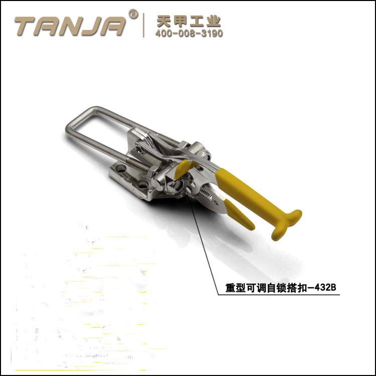 TANJA 432 Stainless steel heavy duty latch type toggle clamp / toggle latch