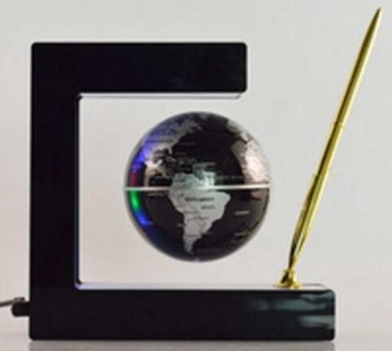 3 inch magnetic levitation floating globe with 4 led light