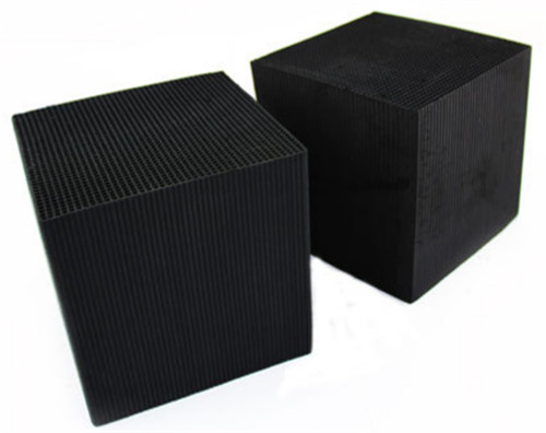 Honeycomb activated carbon filter with high adsorption capacity