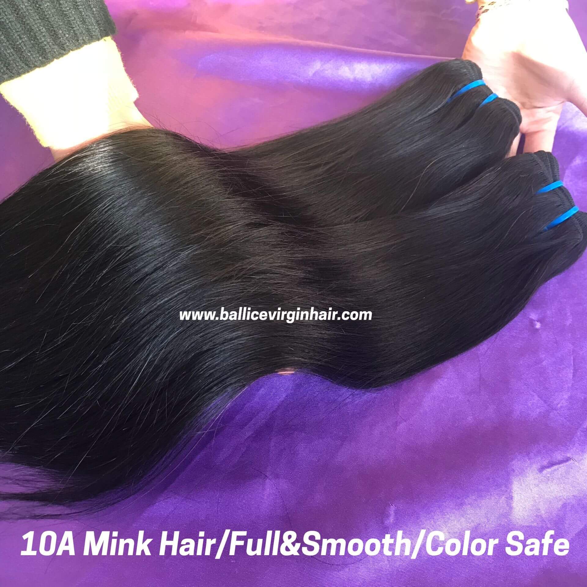 Wholesale Mink Hair Vendor 10A Mink Hair Weave Silky and Full Mink Straight Hair