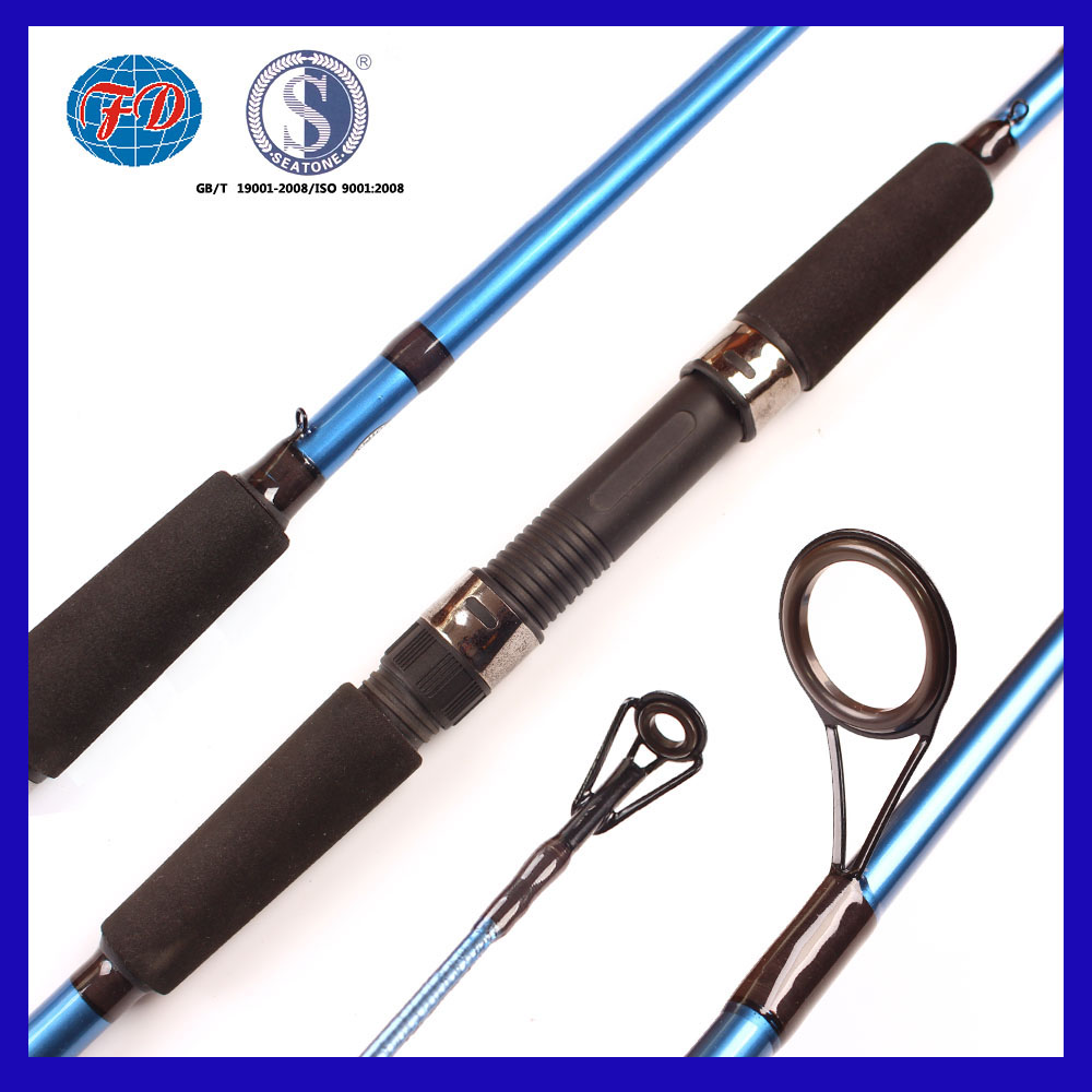 High Quality Carbon Blanks fuji guides fishing rod with cork handle