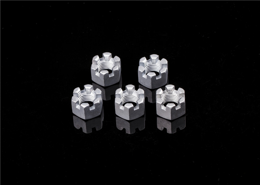 m5 m6 m8 DIN937 carbon steel slotted nuts for automotive