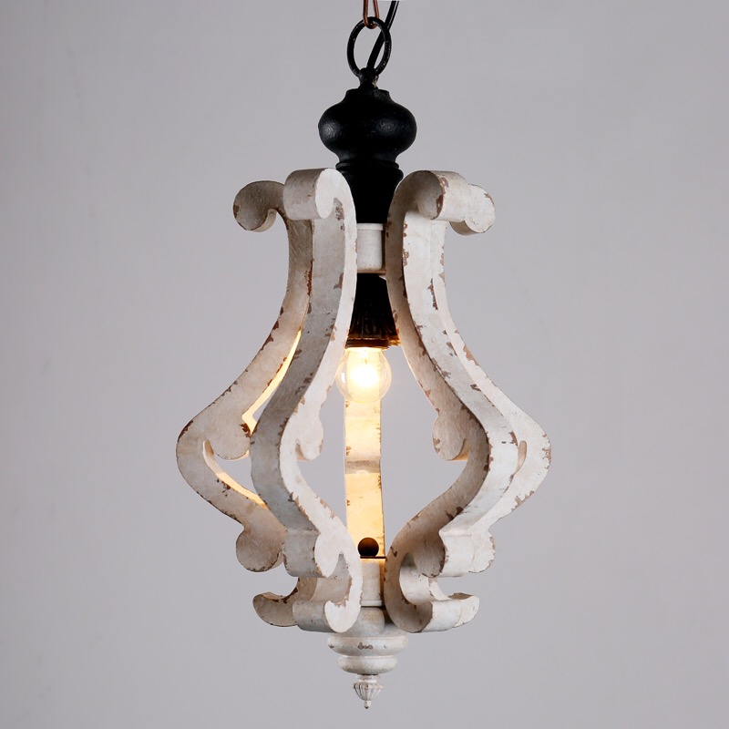Chinese factory antique Mini Vintage wooden chandeliers/Pendant Light supplier