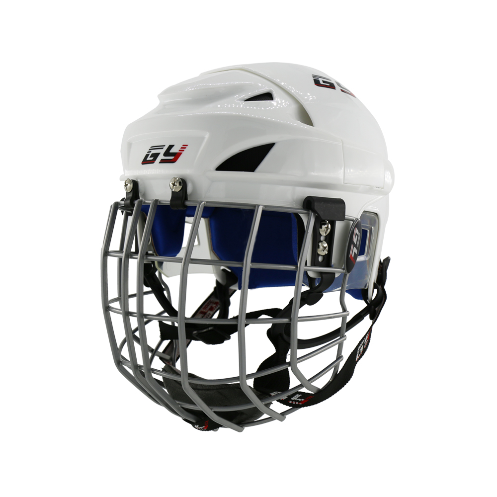 Upgrade Classical New PP Ice Hockey Helmet Blue Impact resistance PU Liner