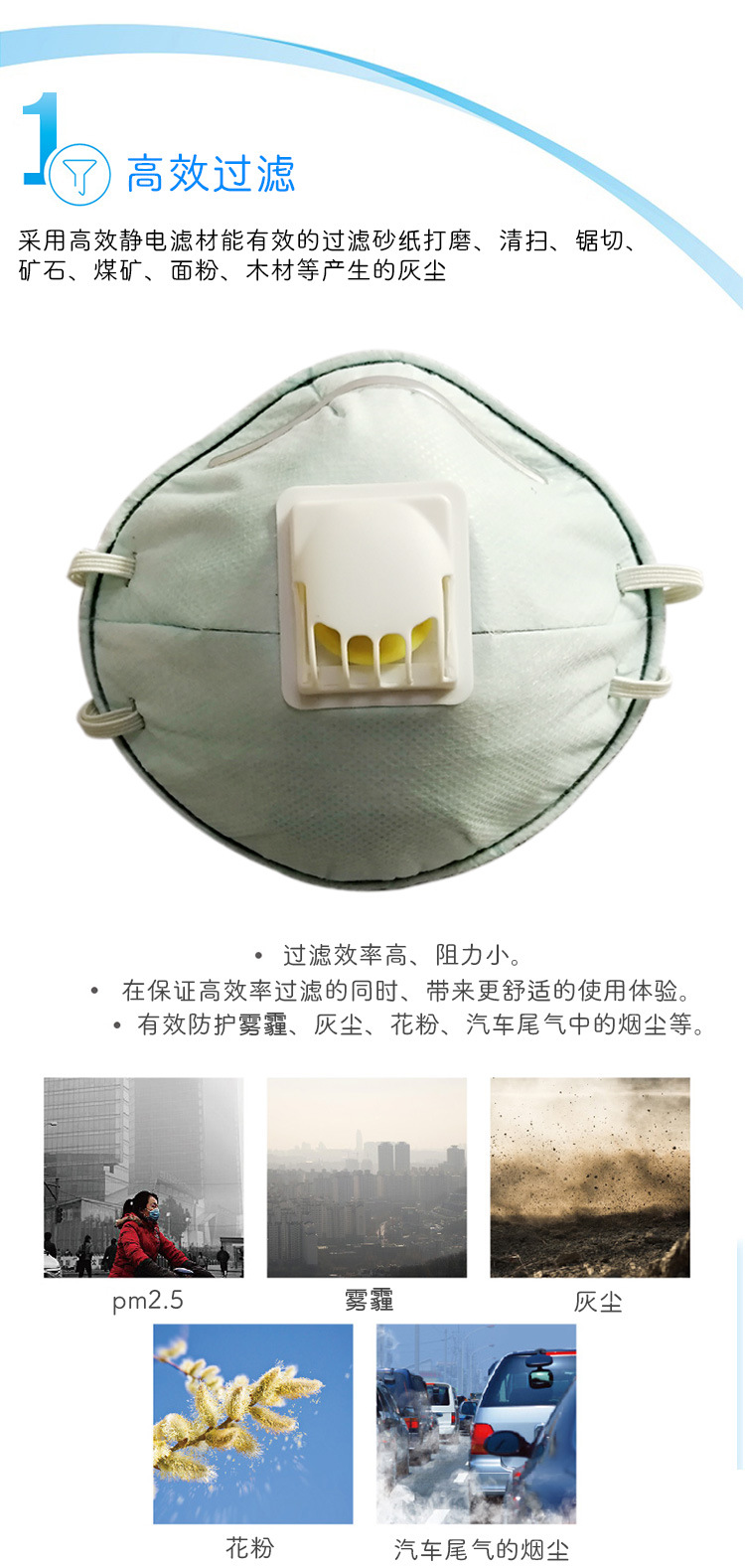 9926 dust prevention and haze P2.5 mask