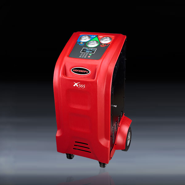 Full automatic red color AC flushing machine with observation windows