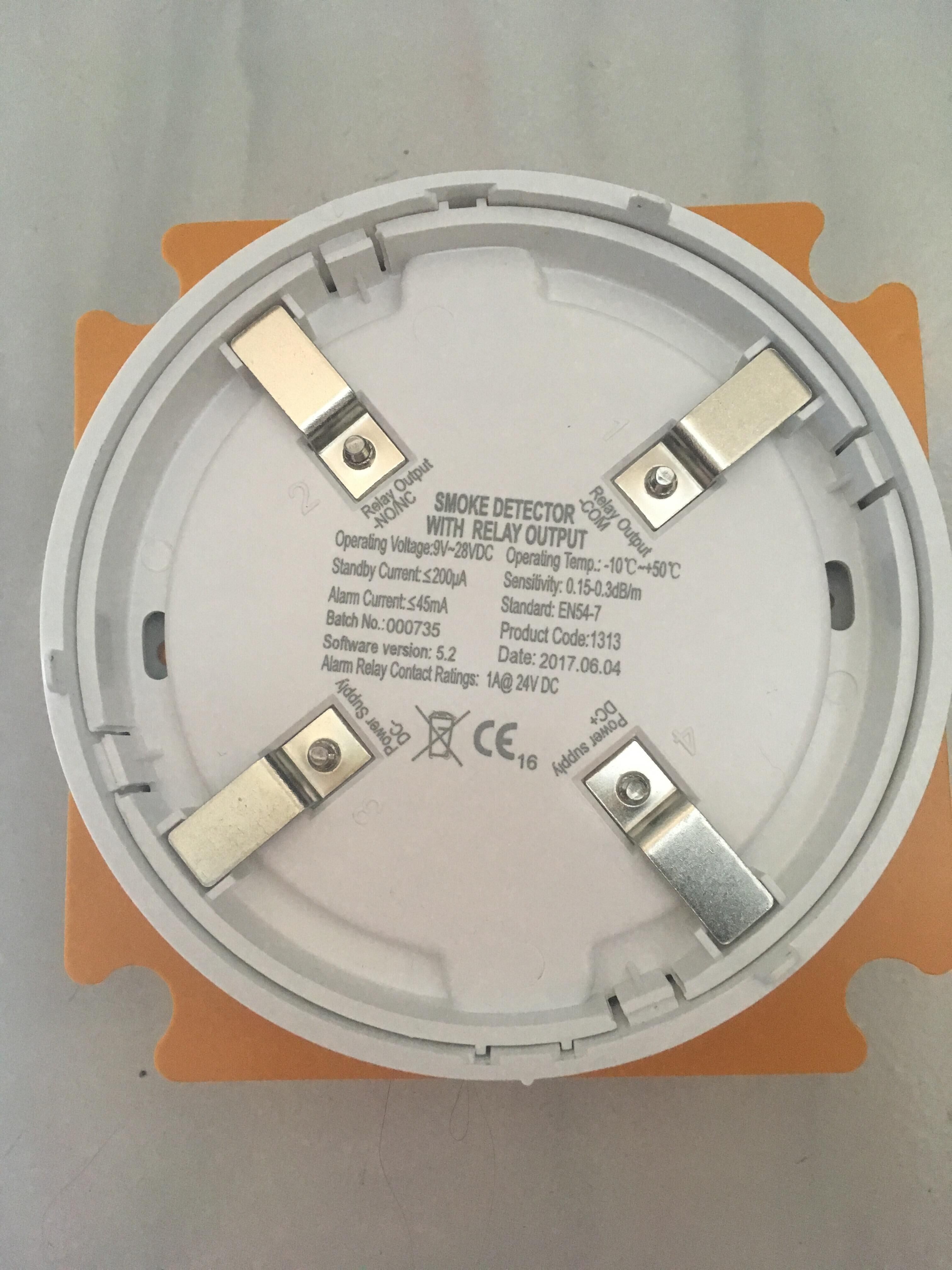 Smoke Detector 4-wire with relay output DC powered 