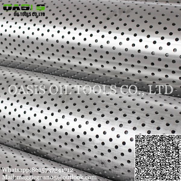 Hole diameter 3/8'' China manufacturer of API J55 Perforated Pipes for water filter
