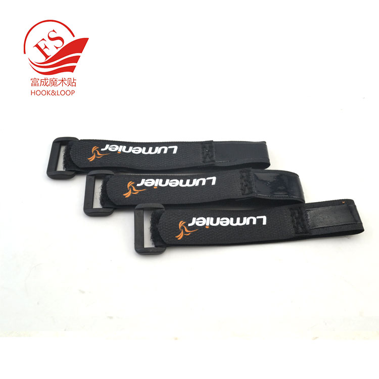 Elastic hook and loop wrap strap with buckle/luggage strap with buckle