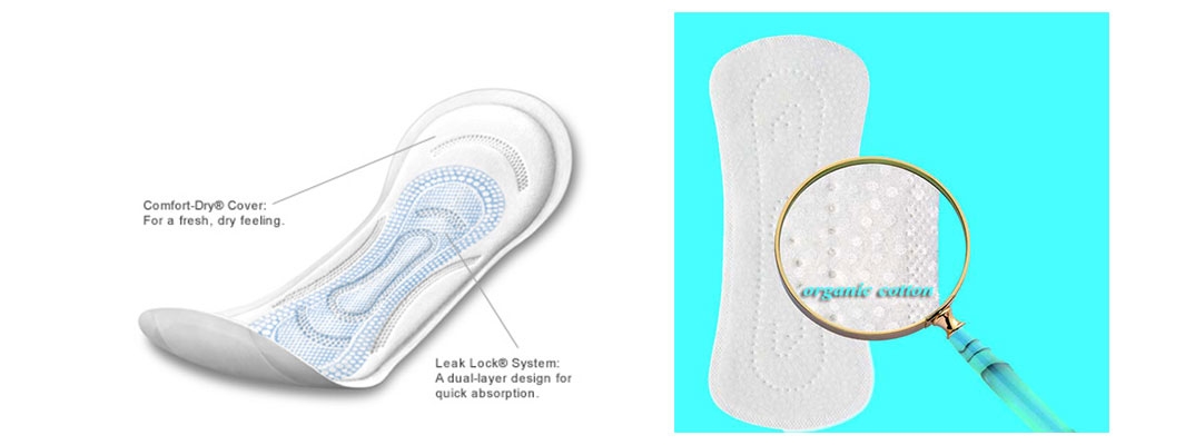 Preferred sanitary napkin, which has excellent quality