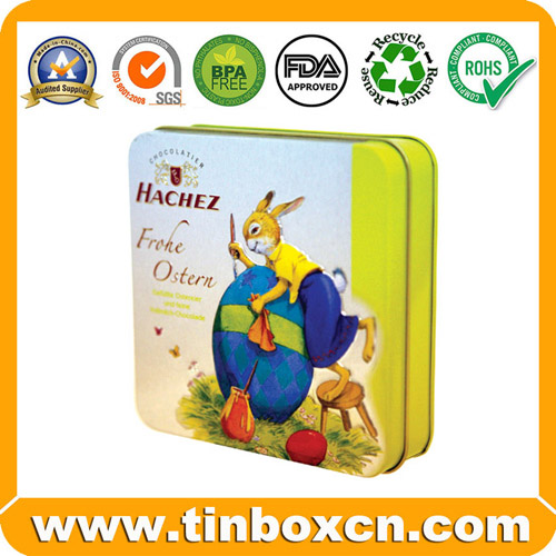 Square Tin Box, Tin Can Packaging, Gift Metal Tin Container