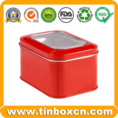 Square Tin Box, Tin Can Packaging, Gift Metal Tin Container