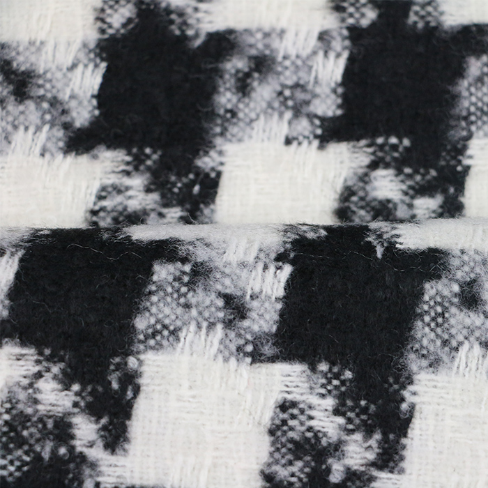 Black White 100%polyester diamond swallow gird woven fabric