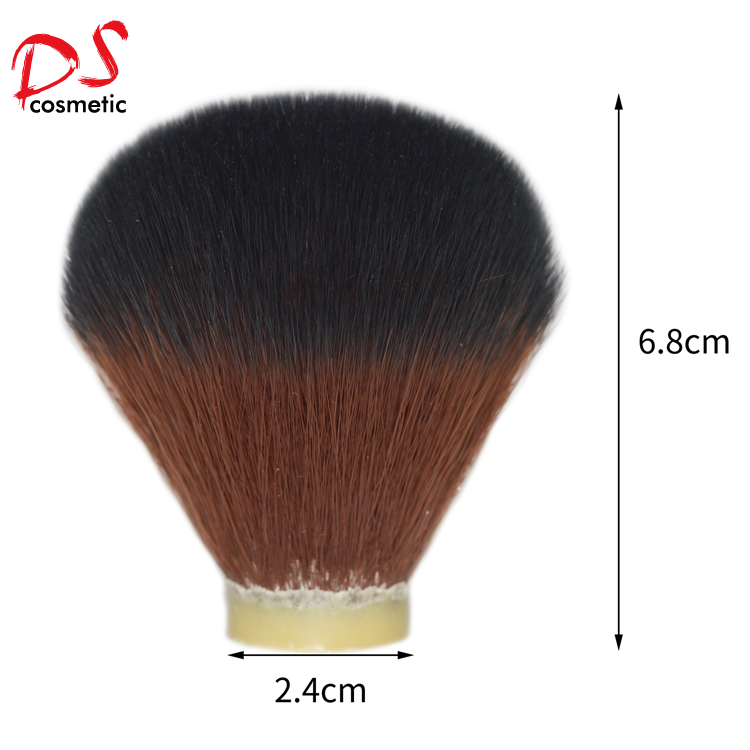 China factory best price brown synthetic shaving brush knots with black tip