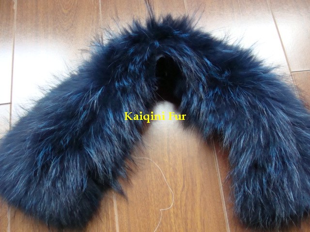 Manufacturers wholesale custom mouse fur raccoon fur collar, fur collar down jacket collar, small square collar