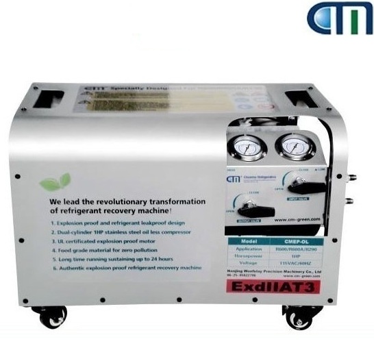 CMEP-OL Oil Less Explosion Proof Refrigerant Recovery Machine eco friendly