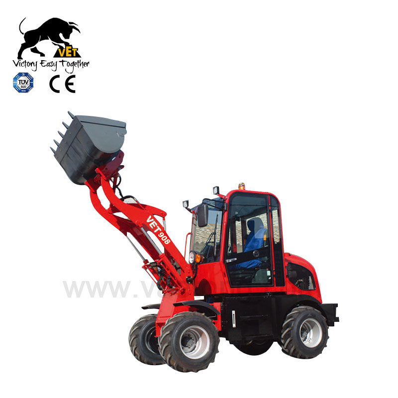 2018 CE Certificated Articulated 0.8 Ton Loader 4WD New Generation