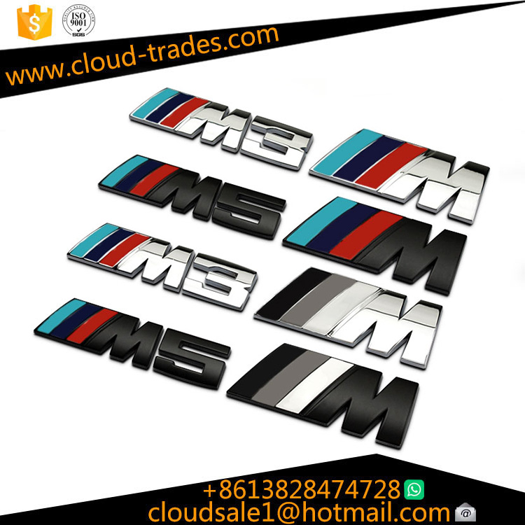 BMW car stickers M logo 5 series M3 M5 X1M X3M X5M X6M rear tail mark standard conversion displacement standard