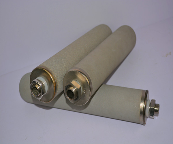 Metal powder sintered filter element