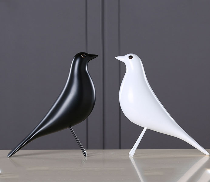 Modern Black White Bird with Europe Style