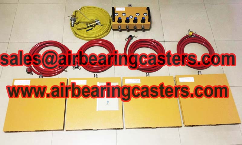 Air bearing and air casters  very safe to use