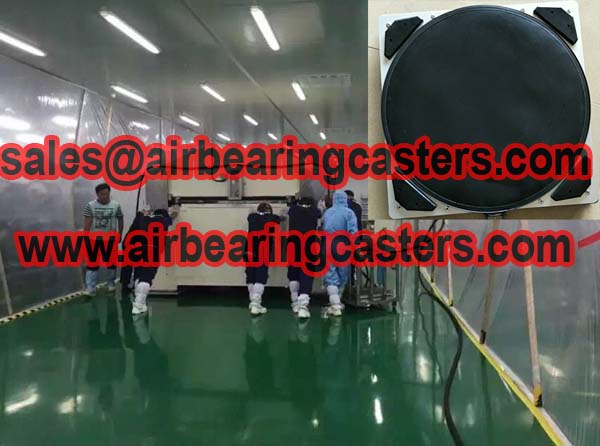 Air caster load moving equipment quality assurance
