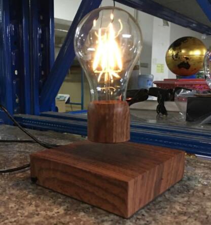 magnetic floating levitate bottom led bulb lamp light 