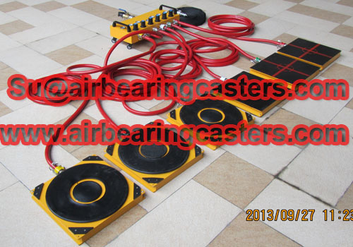Air bearing casters also called air casters