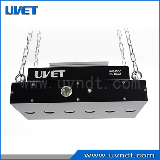 Stationary UV LED lamp for Large Area Fluorescent Inspection