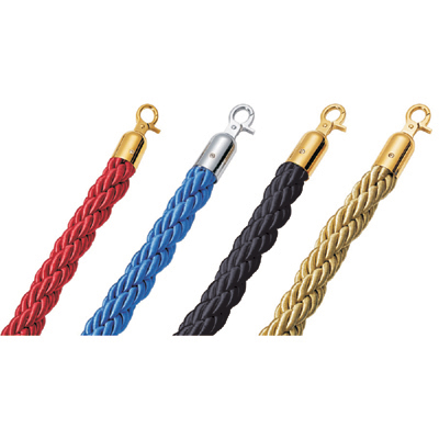 Braided Barrier System Rope with Chrome Ends