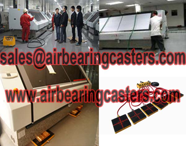 Air caster universal moving equipment