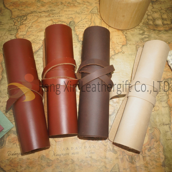 Genuine leather roll up bag for Phone and Digital