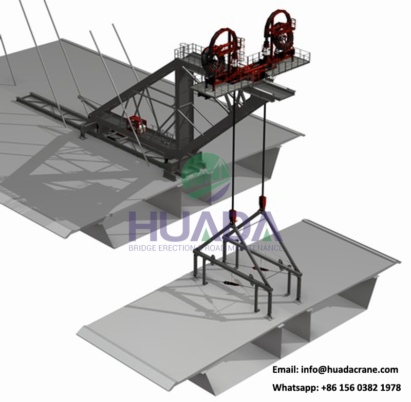 Professional 600 ton precast concrete segment lifter used balanced cantilever method for bridge construction