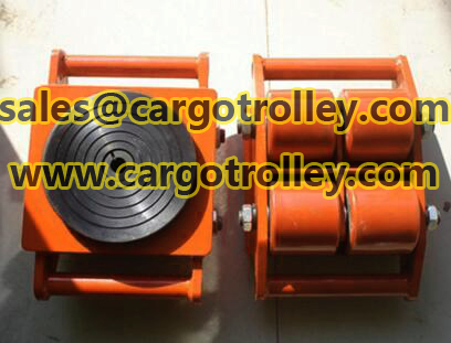 Moving roller dolly moving machine 
