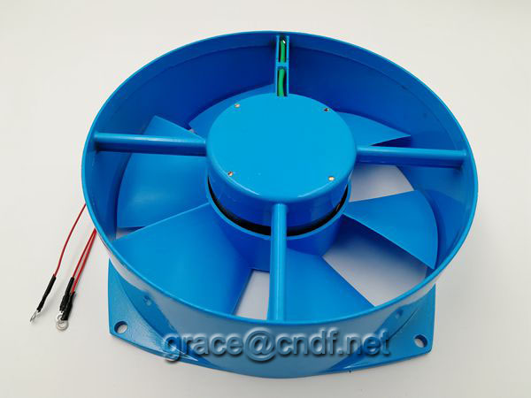 CNDF 200FZY2-D blue cooler industry exhaust cooling fan 200x210x71mm 2 years warranty and CE certificate