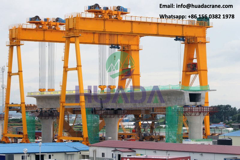 Factory price 450 ton highway railway mobile rubber tyred gantry cranes