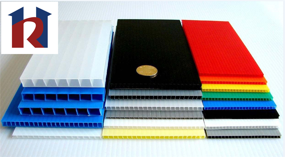 New design eco-friendly colorful Polypropylene corrugated sheet supplier