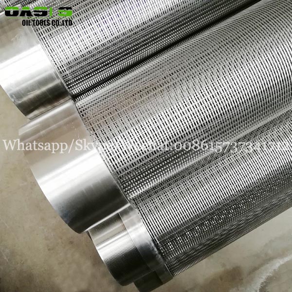 oil gas water drilling wedge wire screen filter slot screens well pipe