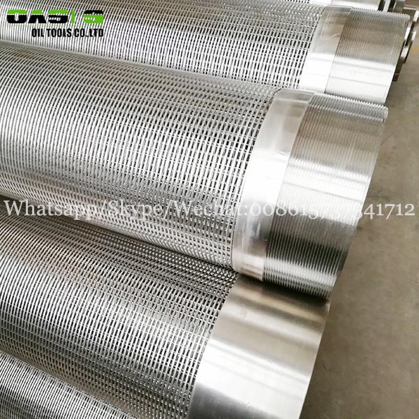 oil gas water drilling wedge wire screen filter slot screens well pipe