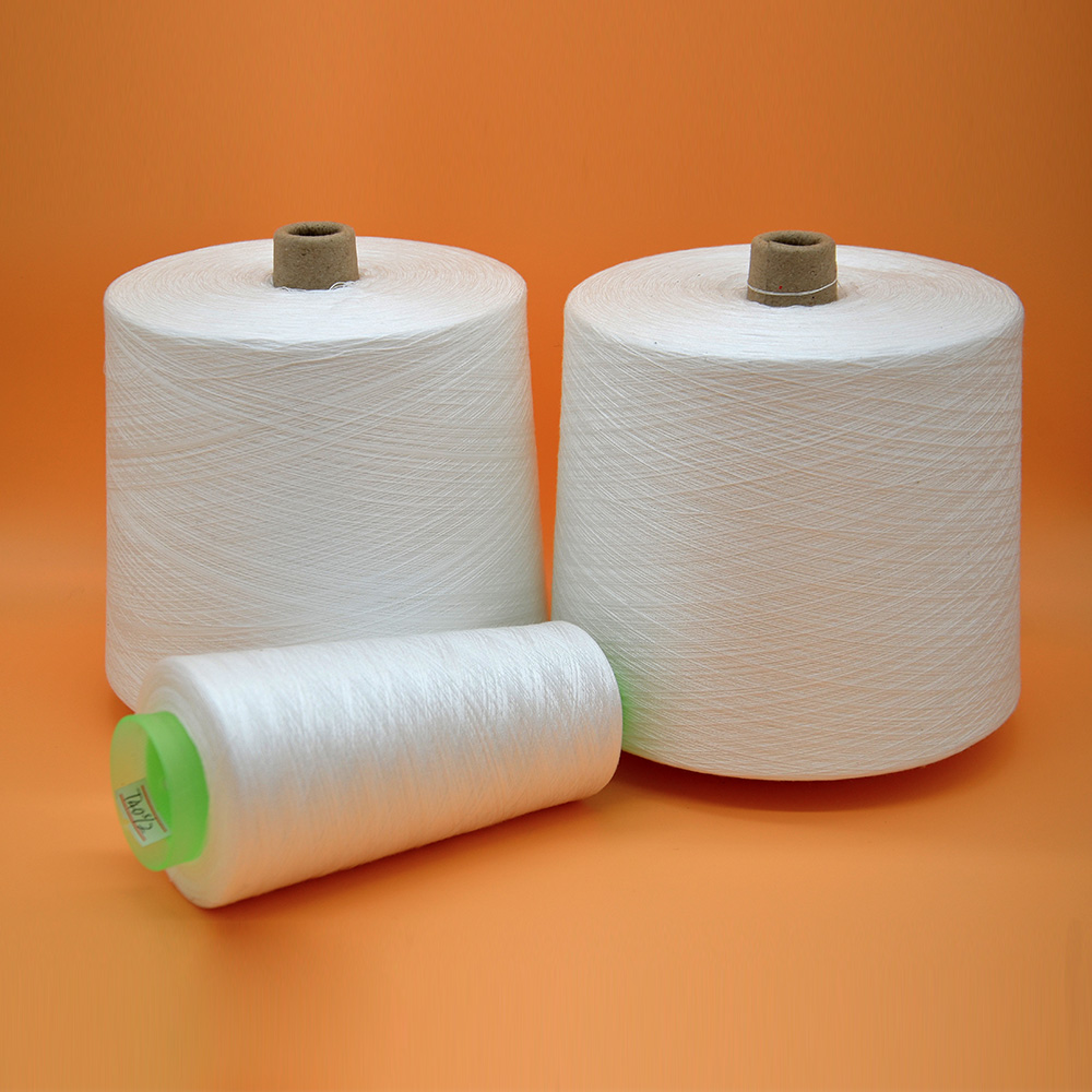 China polyester yarn virgn bright 100 percent spun polyester yarn 40s/2