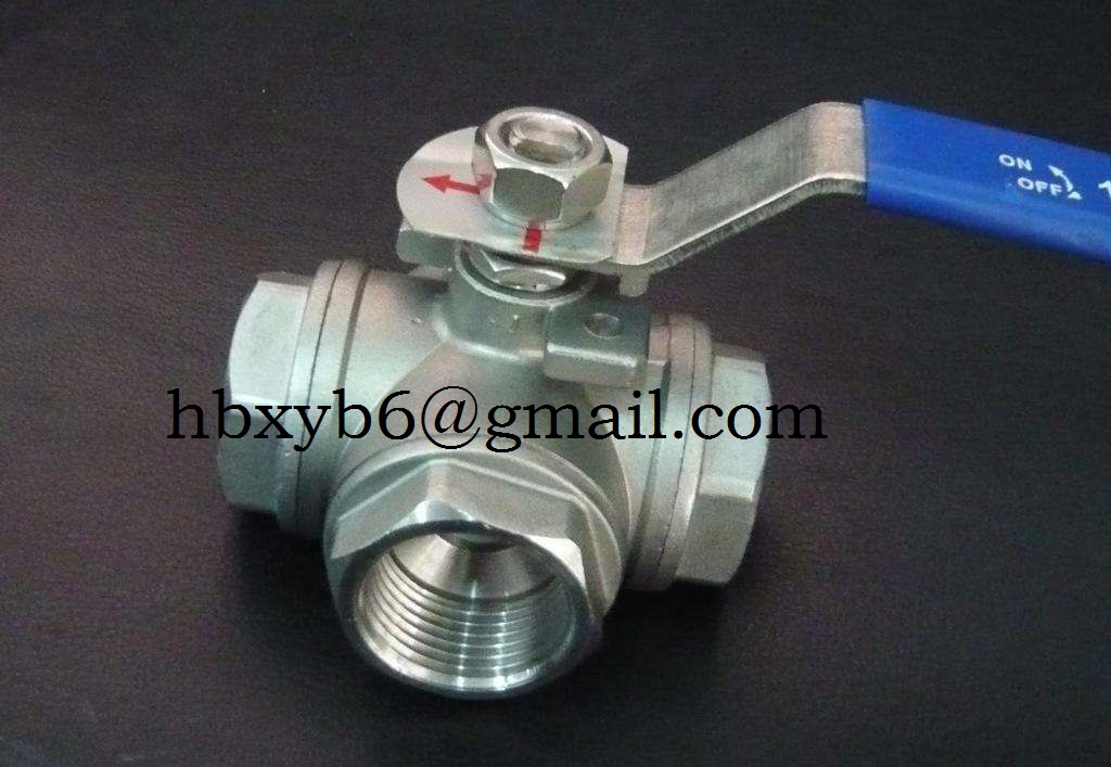 Three-way ball valve Stainless