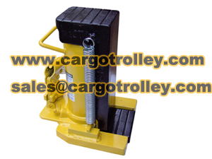 Manual operation of hydraulic jack introduction