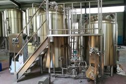 beer brewing equipment 7-10BBL brew house tank heated by steam