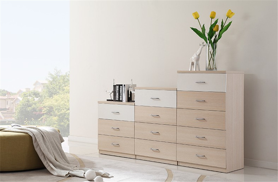 simple design wood chest of drawers from china factory