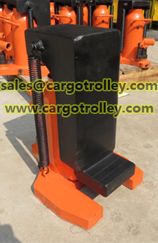 Hydraulic toe jack for industrial use