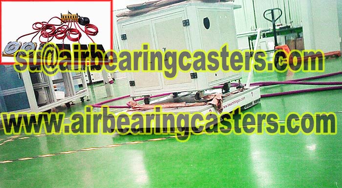 Air rigging systems is eliminates floor surface damage and easy to operate