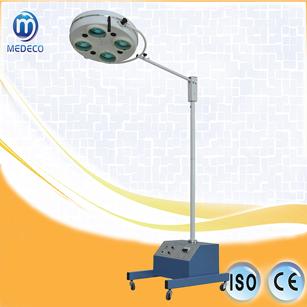 Medical Use Operating Lamp Mobile with Battery F500 Four Lamps with Emergency