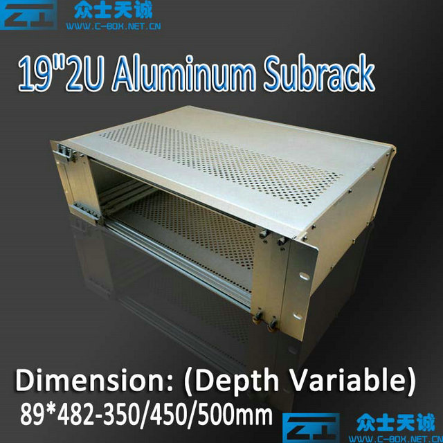 19 standard aluminum server subrack 1u 2u 3u 4u 5u 6u 