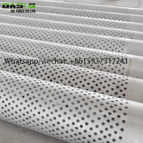 SS316L Perforated Stainless Steel Casing Screen Pipe 
