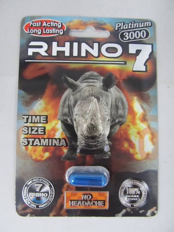 Rhino 7 Platinum 3000mg Male Enhancement Capsule.